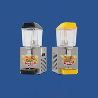 Distributeur de boissons commercial à 2 réservoirs de 16 L, distributeur de jus en acier inoxydable, machine à thé glacé pour restaurant, bar, fête