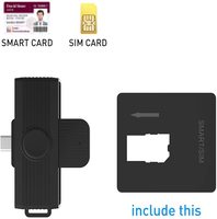 Vente directe d'usine, lecteur de carte intelligent Type-C, lecteur USB CCID haute vitesse, compatible avec Windows/Mac/Linux