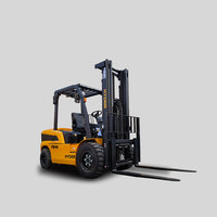 Chariot élévateur diesel Kubota 3 tonnes FD25 avec déplaceur latéral électrique, mât à deux/trois étages pour le marché américain