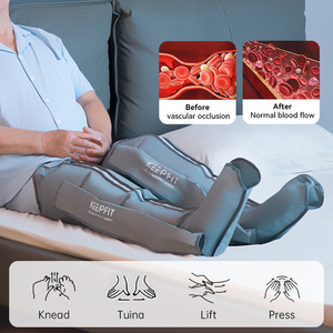 Stivali di recupero per massaggio a compressione d'aria della gamba del piede regolabili a pressione 20-230mmhg per il miglioramento della circolazione degli atleti - Product Image 2