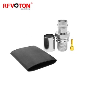 Đồng thau <span class=keywords><strong>BNC</strong></span> nữ Jack uốn kết nối EZ solderless RF cắm cho rg8wtr400rg213rg214 H1000 Cáp - Product Image 2