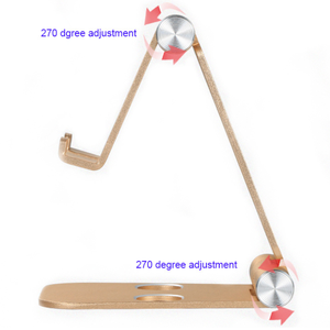 Portable métal aluminium pliable bureau tablette Support Smartphone berceau Mobile support de <span class=keywords><strong>téléphone</strong></span> portable support pour téléphones - Product Image 4