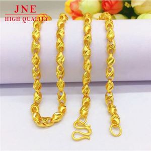Collier de graines de melon pour hommes plaqué or 5N <span class=keywords><strong>Carven</strong></span> Design Olive Collier pour hommes Alluvial Gold Jewelry Wholesale Factory Direct Sales - Product Image 1