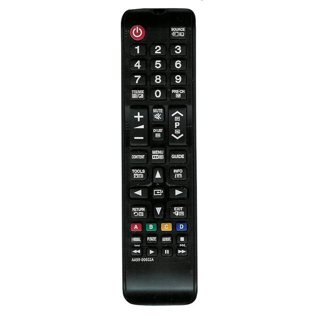 AA59-00602A Fixed Code 433MHz Wireless Replacement Remote Control AAA Battery 4 Buttons Black ABS Plastic Samsung LCD LED TVs 8