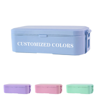 Bio-plastic Bento Lunchbox Herbruikbare PLA Lunchcontainer Lunchbox Sets Magnetronbestendig Bento Box voor School Kantoor Kamperen