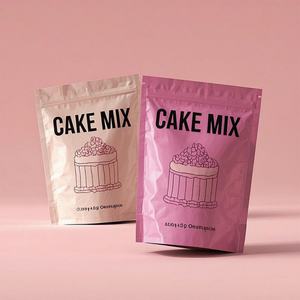 Sacs Mylar Doypack personnalisés avec logo imprimé, recyclés, résistants à l'humidité, à fermeture éclair, pour 500g de farine de pain, poudre, mélange à gâteau, en stock - Product Image 4