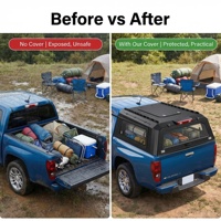 Caja de Carga Trasera Manual Impermeable de Aleación de Aluminio con Bloqueo para Ford Ranger Raptor Next Gen 3.0L V6 EcoBoost, Lista para Uso Todoterreno