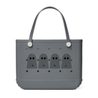 Sac fourre-tout en EVA à motif fantôme d'Halloween, design ajouré élégant, sac à main polyvalent pour les fêtes et l'usage quotidien
