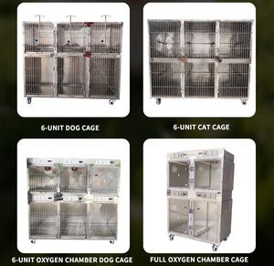 Çift Katlı Kedi Kafesi Veteriner Kalitesinde Paslanmaz Çelik Üretim Kutusu Klinik ve Evcil Hayvan Dükkanları İçin - Product Image 5