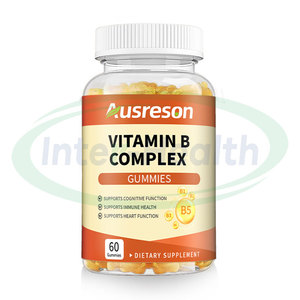 Ausreson OEM Vitamine B Complexe <strong>Halal</strong> Certified <strong>Food</strong> <strong>Supplements</strong> Vitamin B Gummies Gummy Vitamin B Complex Gummies - Product Image 1