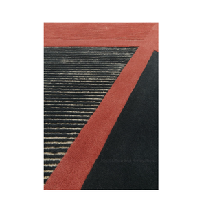 Tapis modernes en laine faits à la main de haute qualité, antidérapants, lavables et texturés, vente directe du fabricant indien, ensembles de tapis sur mesure - Product Image 4