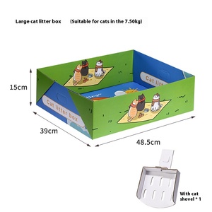 Dùng Một Lần Mèo Hộp Giấy Sinh Thái Thân Thiện Có Thể Gập Lại Thêm Lớn Du Lịch Nhà Nuôi Cách Ly Di Động Mèo Nhà Vệ Sinh - Product Image 6