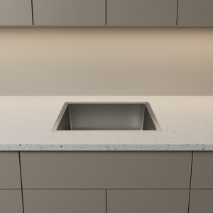 Lavello da cucina a incasso singolo 27 x 18 pollici in acciaio inossidabile rettangolare con superficie spazzolata, facile da pulire, design contemporaneo - Product Image 2