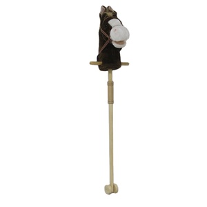 Niños varilla de felpa caballo juguete unicornio cabeza de caballo palo - Product Image 1