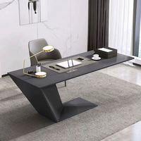 Bureau de direction moderne et élégant, table de travail créative et accessible, bureau d'étude décontracté, design luxueux, finition peinte, extensible, pour la maison