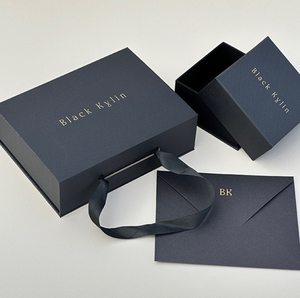High-end matching portable ribbon envelope gift box for jewelry cosmetics and <b>rings</b> as a souvenir packaging box - Product Image 5