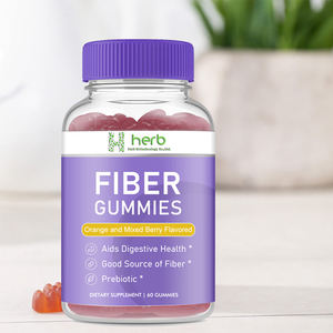 Gummies de mélatonine bio végétaliennes sans sucre, à marque privée OEM, enrichies en fibres et vitamines, 5mg 10mg, pour un sommeil profond et réparateur - Product Image 1