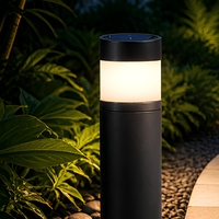 Lampadaire de jardin minimaliste en aluminium moulé sous pression noir, IP65, LED, pour allée de jardin, extérieur, garantie 3 ans, Ra70 CRI
