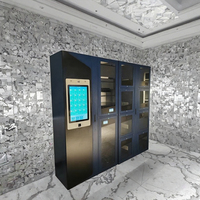 Système de casier intelligent commercial MJK avec reconnaissance faciale, RFID, code-barres, armoire électronique avec port de charge