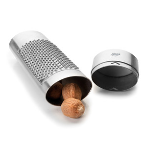 Lacor <b>Nutmeg</b> <b>Grater</b> With Storage Stainless Steel Spice Tool <b>For</b> Kitchen Use - Product Image 2