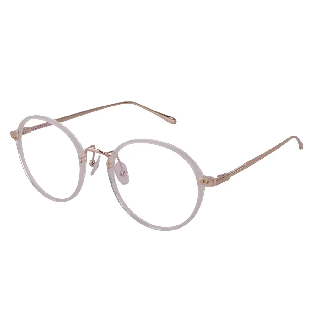 Montature Unisex per occhiali TR90 in acetato blu chiaro personalizzato di nuova qualità
