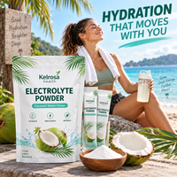Poudre d'électrolytes hydratante en marque blanche – Sachets d'électrolytes personnalisables pour boissons, saveur fruitée, poudre d'électrolytes Keto