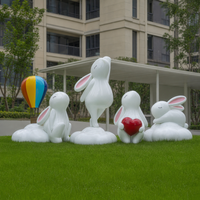 Figurines d'animaux personnalisées en résine, fibre de verre et acier, résistantes à la corrosion, pour décoration extérieure et intérieure, sculptures pour festivals
