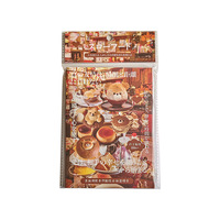 JHM série de courrier chaud Dessert nourriture gâteau boisson bricolage esthétique Vintage Junk Journal fournitures avec A6 grille cahier