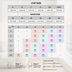 Sutiã Sem Fio Plus Size para Mulheres, Preto com Painel de Renda, Respirável, Cobertura Completa, Confortável para o Verão - Product Image 6