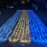 Lumière féerique de plafond LED, filet de pêche, éclairage décoratif, pour mariage, bricolage créatif