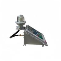 Balise d'avertissement sonore et lumineuse LED antidéflagrante ATEX IP66 pour aéroport, avec panneau solaire, pour signalisation d'obstruction aérienne