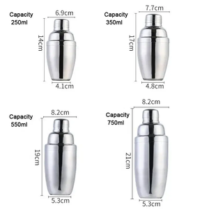 Coctelera Personalizada con Logotipo <span class=keywords><strong>de</strong></span> Acero Inoxidable Plateado, Dorado, Cobre y Arcoíris <span class=keywords><strong>de</strong></span> 250ml, 350ml, 500ml y 750ml para Cerveza Pabst <span class=keywords><strong>de</strong></span> Alemania - Product Image 6