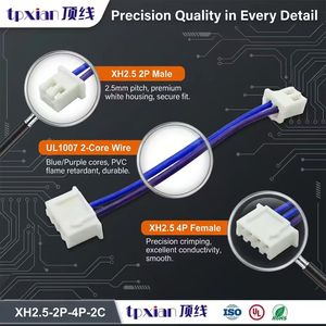 Perakitan Kustom Kabel Terminal Harness JST XHP Seri 2.54mm 2 Pin ke 4 Pin - Product Image 3