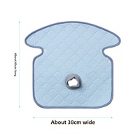 Coussin de siège matelassé pour poussette avec ouverture pour harnais, multicolore