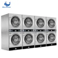 Fábrica comercial lavadora máquina de equipos de lavandería pila secador de ropa hojas funda de edredón