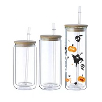Transferts UV DTF 3D Écologiques pour Gobelets, Motifs Anime et Dessins Animés d'Halloween, Autocollants Personnalisés UVDTF Étanche pour Tasses (12oz, 16oz, 20oz)