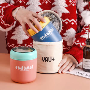 Tasse isotherme Tedemei en acier inoxydable 316 à double paroi, portable, pour enfants et usage au bureau, avec couvercle et cuillère inclus - Product Image 5