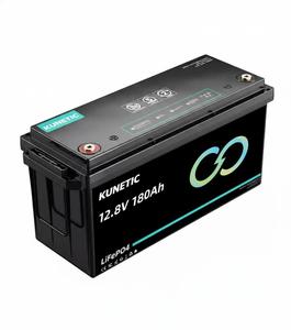 KUNETIC LFP12180 Paket Baterai Cair 2.3kWh yang Dapat Disesuaikan 12V 180Ah 150Ah 200Ah 300Ah Umur Panjang 6000 Siklus Penyimpanan Energi Rumah - Product Image 1