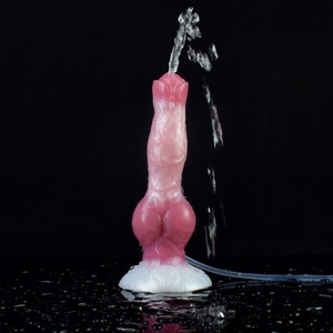 Squirting Dog <b>Dildo</b> Silicone 8'' Realistic Animal <b>Dildos</b> with Suction Cup Fantasy <b>Dildo</b> Canine Cock Anal Toys for Couples Women - Product Image 5