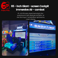 Machine de jeu d'arcade dynamique de tir en anglais à monnayeur, simulateur de vol somatosensoriel en métal