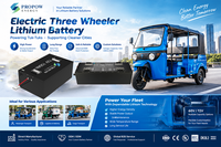 Batterie LiFePO4 60V 72V 60Ah 100Ah 150Ah 200Ah à longue durée de vie, étanche, pour tuk-tuk et rickshaw électrique