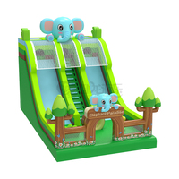 Familie Gebruik Kleine Opblaasbare Uitsmijter Kinderen Springen Csatle Met Glijbaan China Opblaasbare Trampoline Te Koop