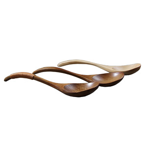 Vaisselle en bois en gros, y compris des cuillères en bois naturel avec fil enroulé, gravure créative et designs de logo personnalisés pour - Product Image 5