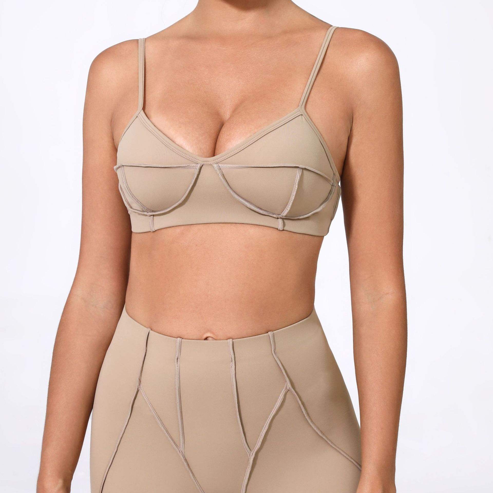 Light Brown- Sports bra