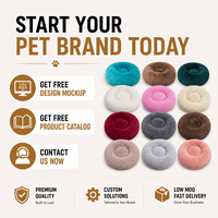 Coussin de couchage confortable en fausse fourrure pour chien et chat, antidérapant, moelleux, 9 tailles, marque personnalisée pour la maison et l'intérieur