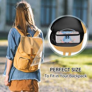 Small Insulated Lunch Bag, Portable Thermal <b>Cooler</b> Tote with Handle, Lightweight Reusable Food Bag for School Office Outdoor - Product Image 4