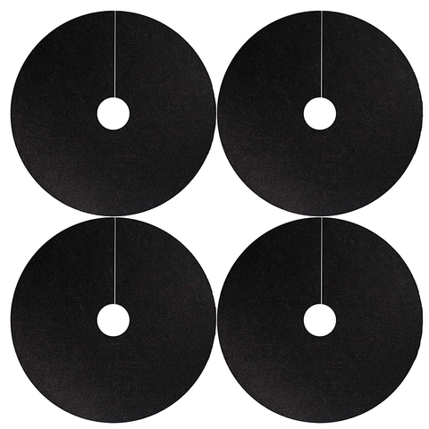 Huasheng Black Felt Tree Rings Eco-friendly Polyester Non-Woven Anti-Grass Cloth for Agricultural Weed Control Garden Supplies