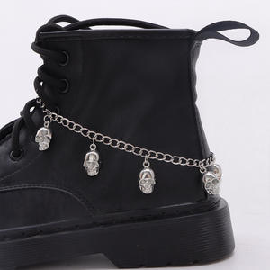 Martin <b>Boot</b> <b>Chain</b> Skull Pendant Metal <b>Chain</b> Accessory Round Toe Rubber Outsole Fashion Trend Yiwu Origin Sp-803 - Product Image 2