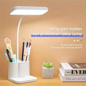 Lampe de table rechargeable par USB, lampe de chevet <span class=keywords><strong>LED</strong></span> pour chambre à coucher, dortoir, protection des yeux, 3 niveaux de luminosité réglables, lampe de bureau tactile - Product Image 6