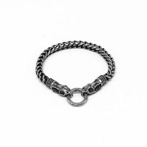 Pulsera de Cadena con Cabeza de Serpiente yunnique, Acero Inoxidable 316, Joyería Unisex, Regalo, Diseño de Animal del Zodiaco a la Moda - Product Image 5